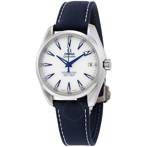 omega blue and white watch